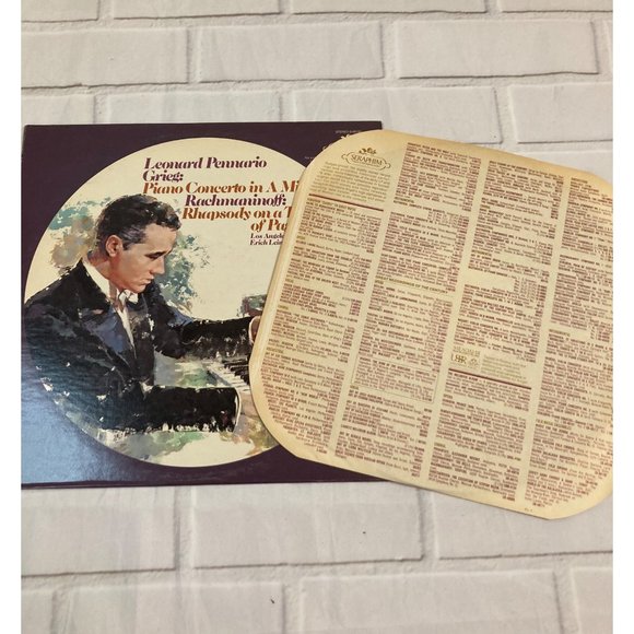 Vintage Classical Vinyl Leonard Pennario Gniers Rhapsody on a Theme Rachmanioff - Picture 5 of 6